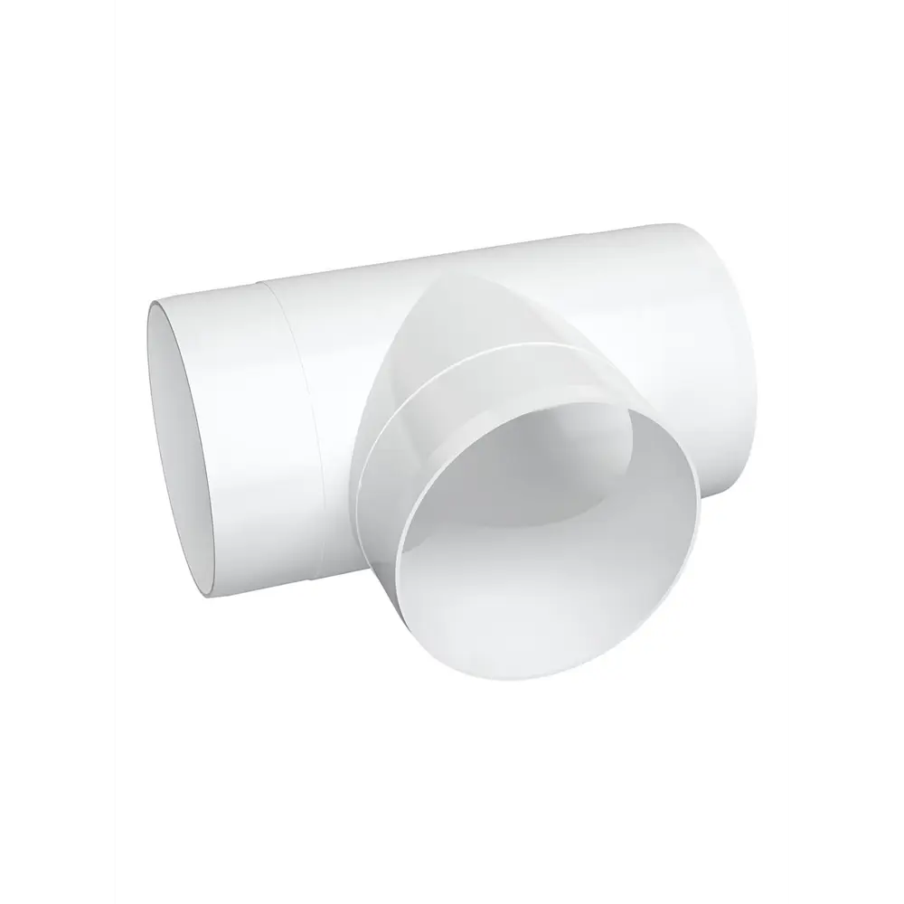 Тройник для круглых воздуховодов Fonet D100 мм пластик STLM-2162037 - Вид №2