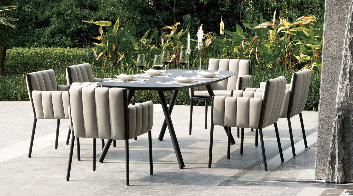 Тканевый мягкий садовый стул VINEKO Morris ARCH-00112710