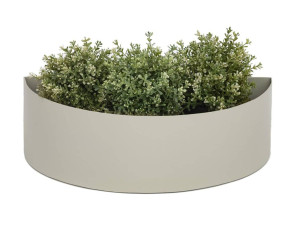 Низкий плантатор из оцинкованной стали