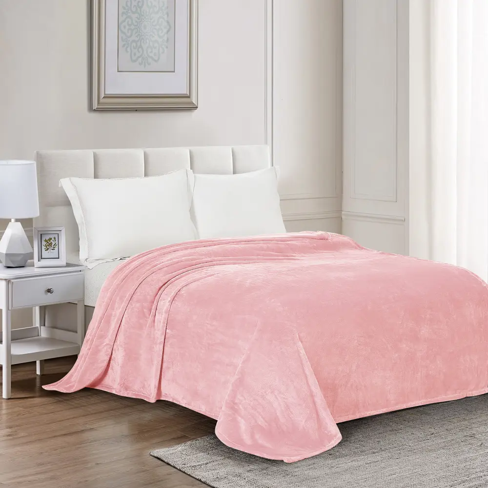 Плед First Carmen6 140х200 см велсофт цвет розовый 84180715 STLM-2089067 СТОЛИЦА ТЕКСТИЛЯ - Вид №4