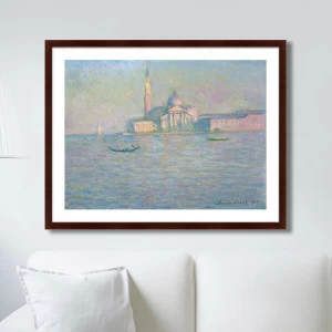 Картина в раме 78,5х100 см The Church of San Giorgio Maggiore, Venice, 1908г. КАРТИНЫ В КВАРТИРУ  264163 Бежевый;голубой;разноцветный