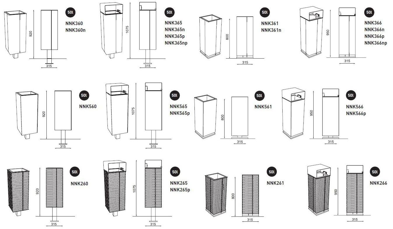 mmcité1 Урна для мусора из стали Nanuk sun-id-1415997 - Вид №8