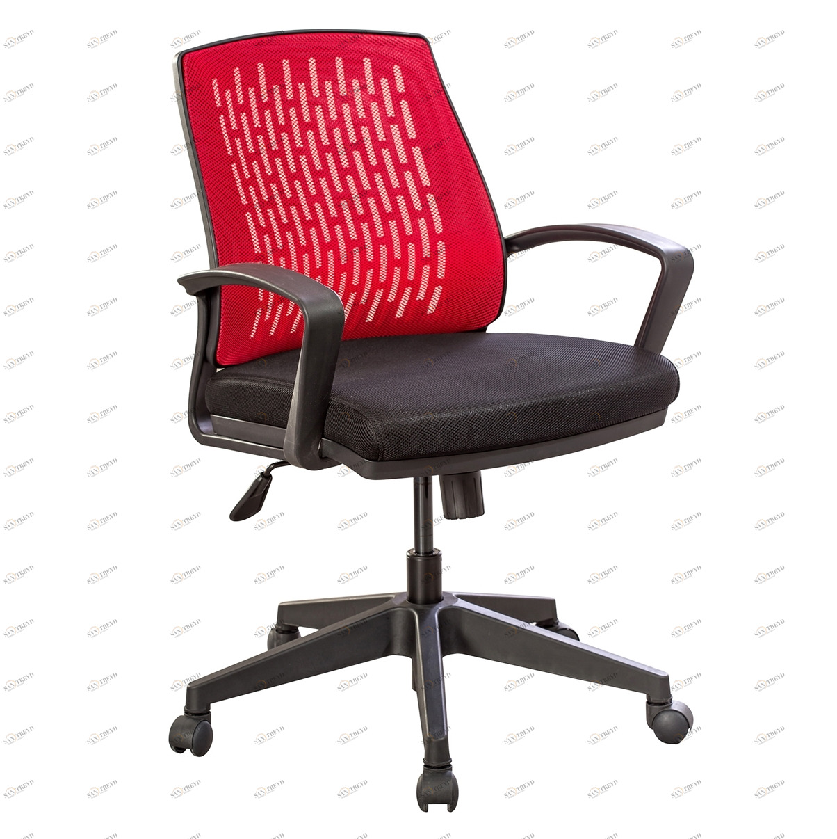 Рабочее креcло с подлокотниками красное Comfort CILEK  00-3832267 Черный;красный Santreyd 