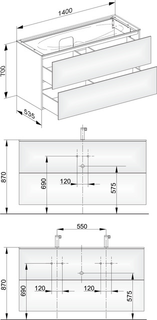 31362270000 Тумба под умывальник KEUCO Edition 11 - Вид №2