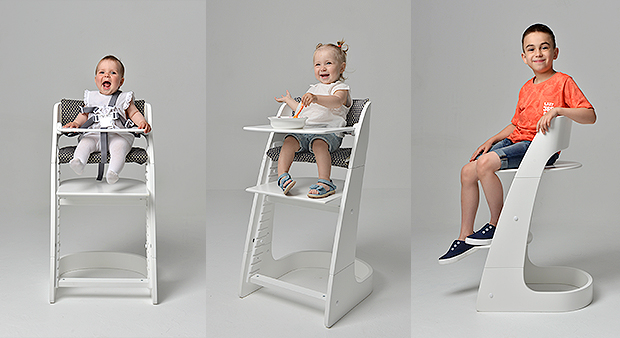 Стульчик-трансформер белый Chair ELLIPSE ELLIPSECHAIR 257703 Белый Santreyd  - Вид №4