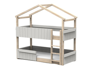 Деревянная двухъярусная кровать