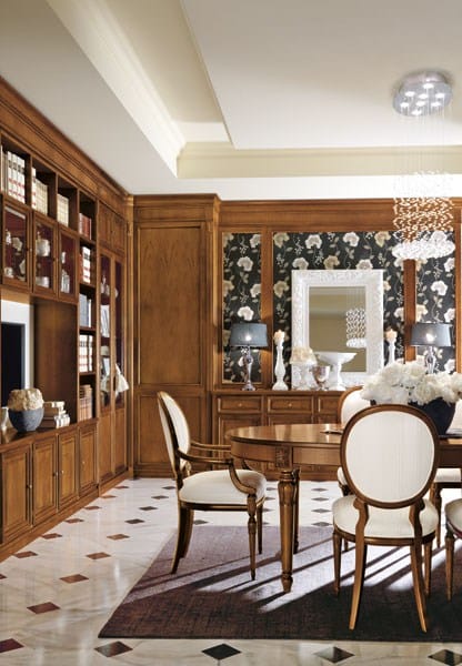 Изготовленная на заказ стена из грецкого ореха с подставкой для телевизора Martini Interiors Oliver's House ARCH-00071391 - Вид №4