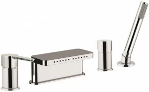 Rubinetterie Mariani Комплект для ванны на 4 отверстия с переключателем Noir 236 - no