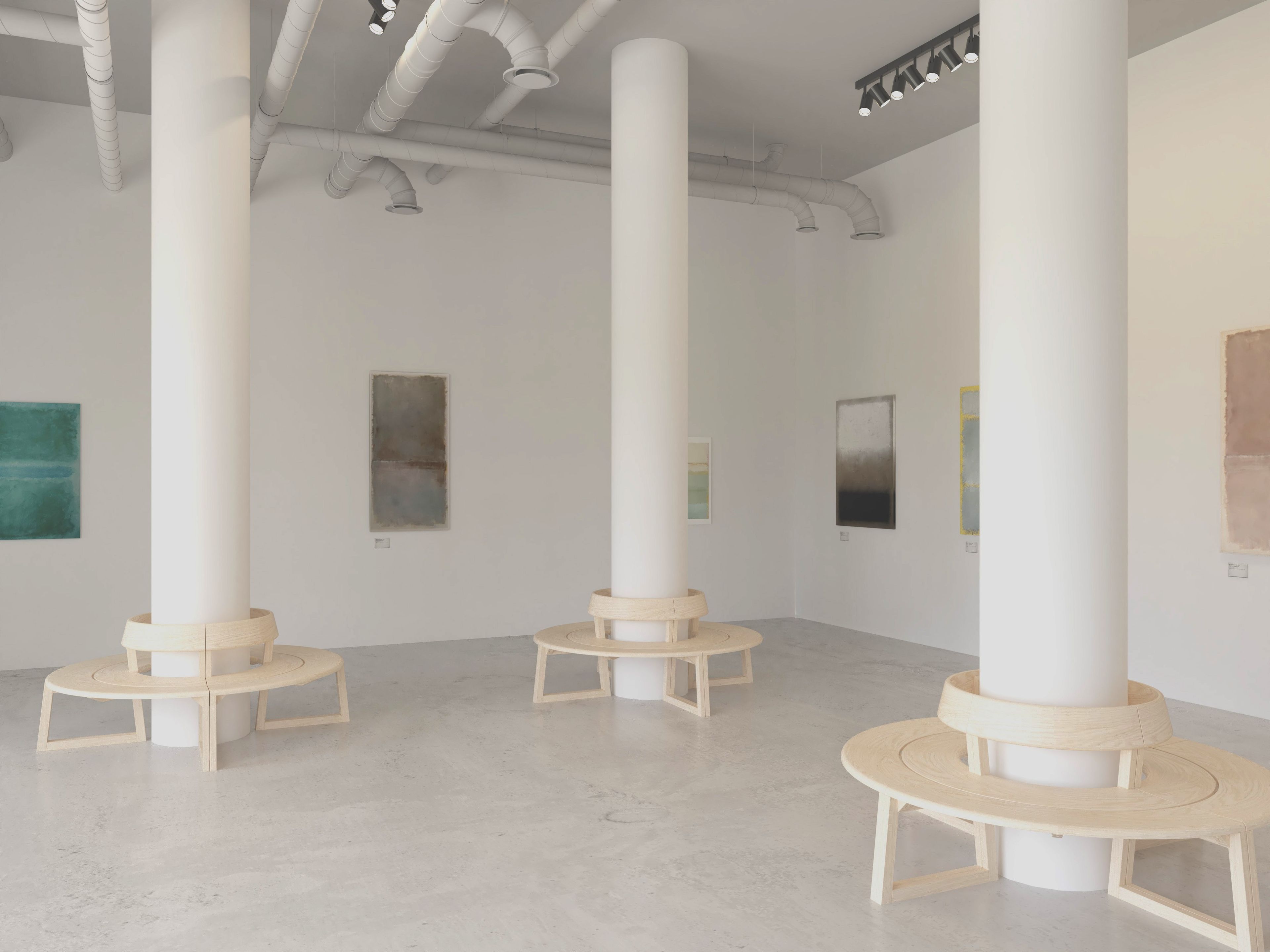 Модульная деревянная скамья со спинкой Karl Andersson Meander ARCH-00087248 - Вид №8