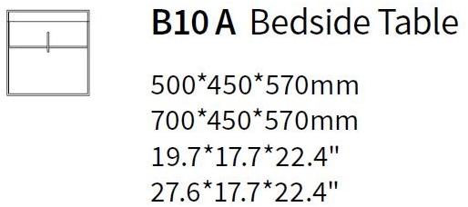 HC28 Cosmo Прикроватный столик Fond B10 - Вид №1