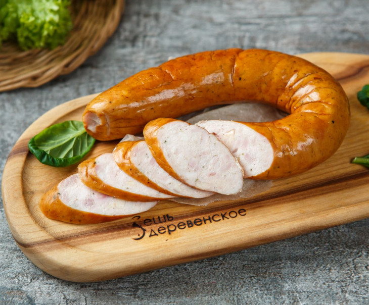 7320 Колбаса Деревенская куриная п/к кольцо Вкусляндия  - Вид №1