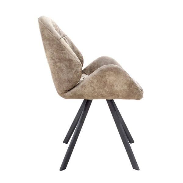 Стул обеденный коричневый с черными ножками Soho UNICO  248828 Коричневый  - Вид №1