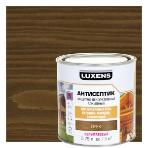 Антисептик Luxens для защиты дерева снаружи - орех 0.75 л 89345676
