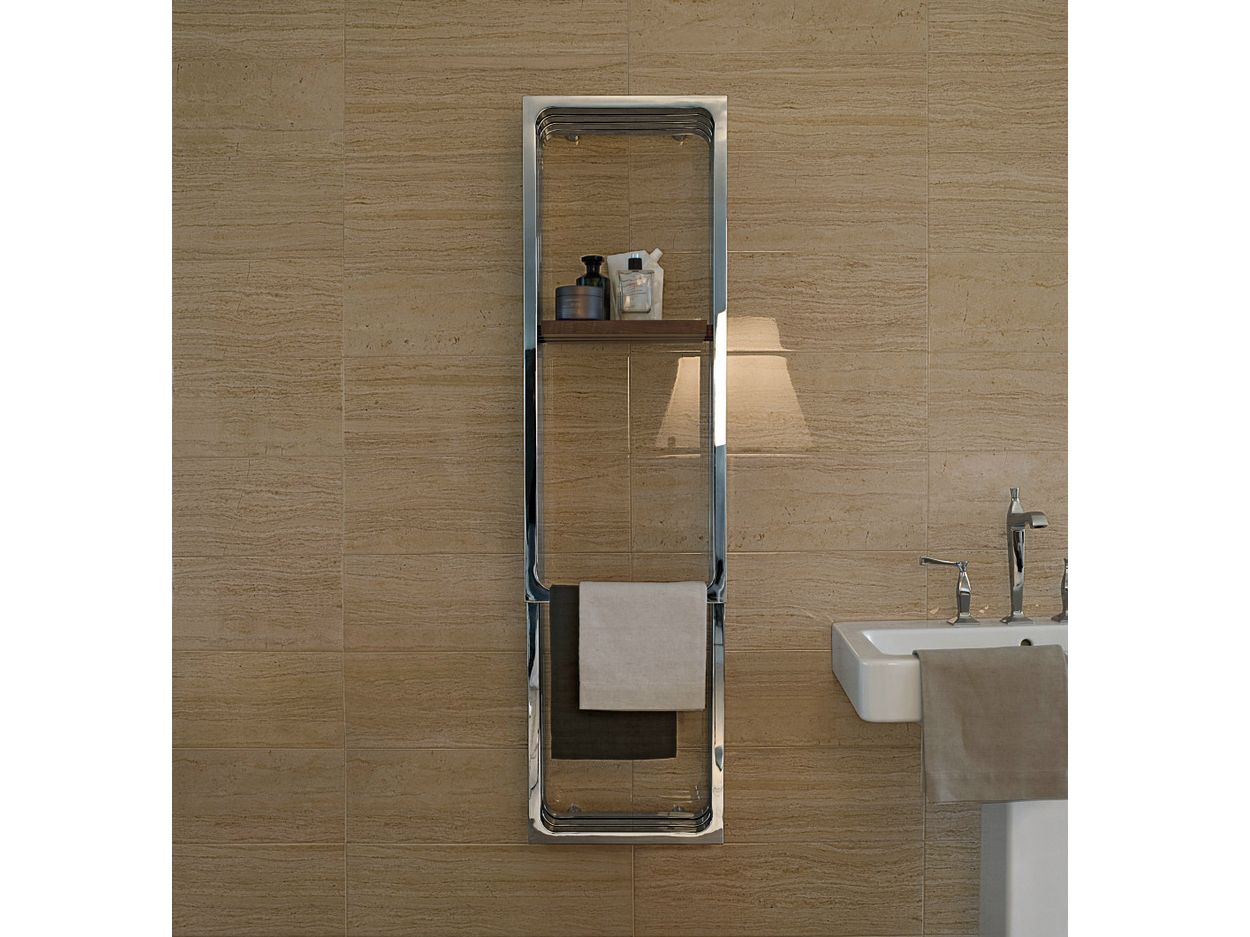 Настенный хромированный стальной вертикальный полотенцесушитель Tubes Elements ARCH-00135055 - Вид №2