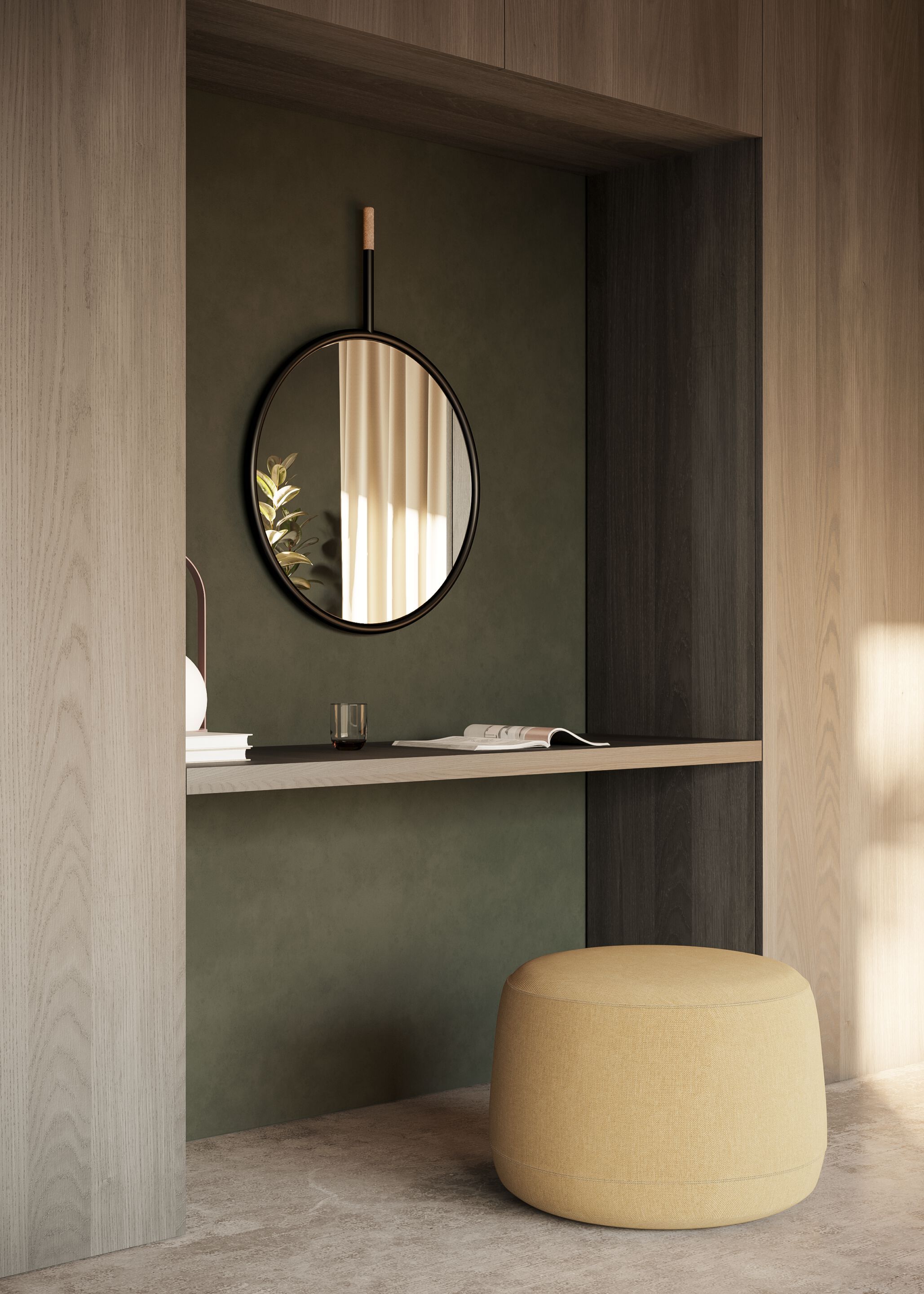 Настенное зеркало в рамке Omelette Editions HANG ARCH-00109443 - Вид №1