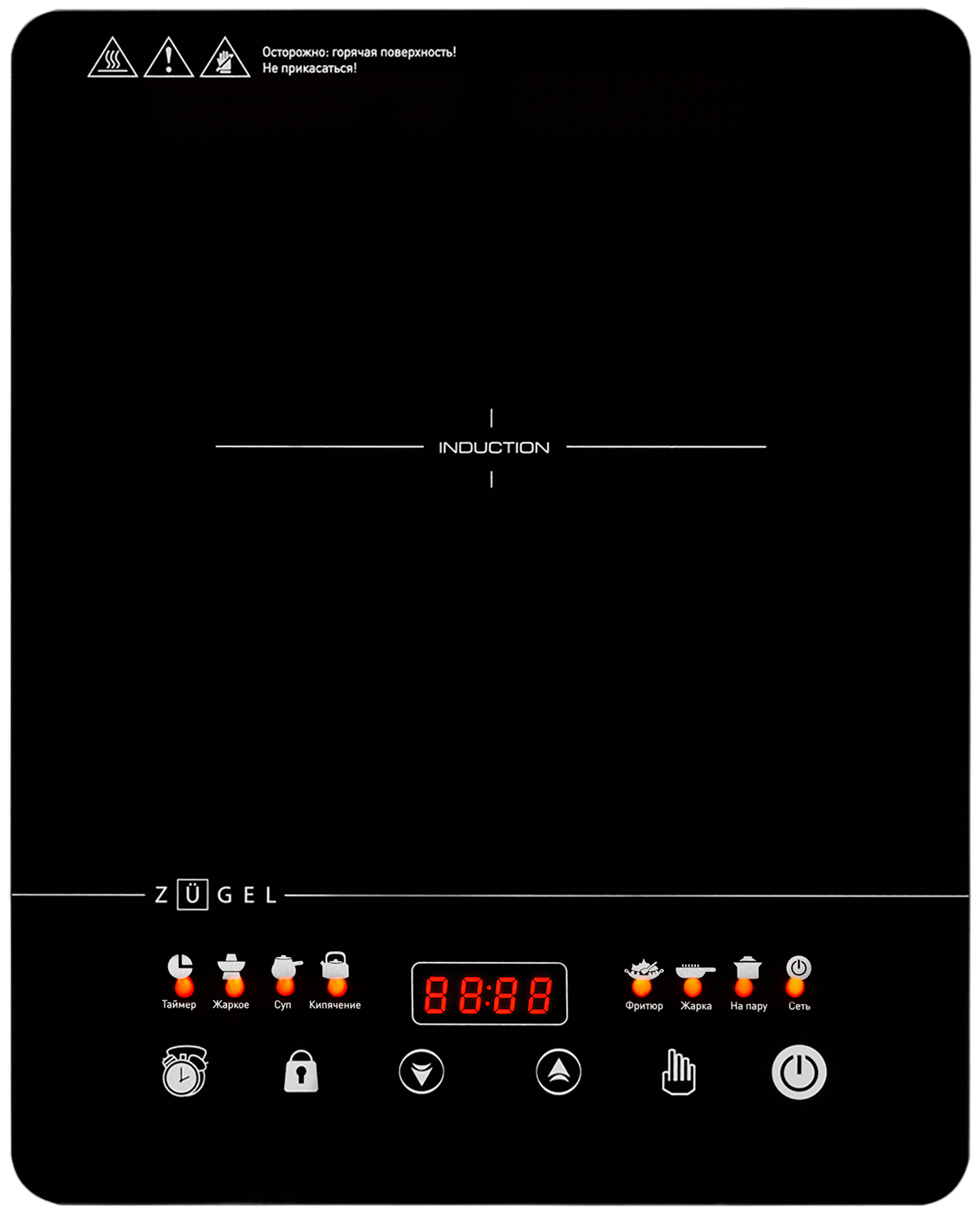 9979555 Плита компактная электрическая ZUGEL ZIHF60B черный STDN-0105059