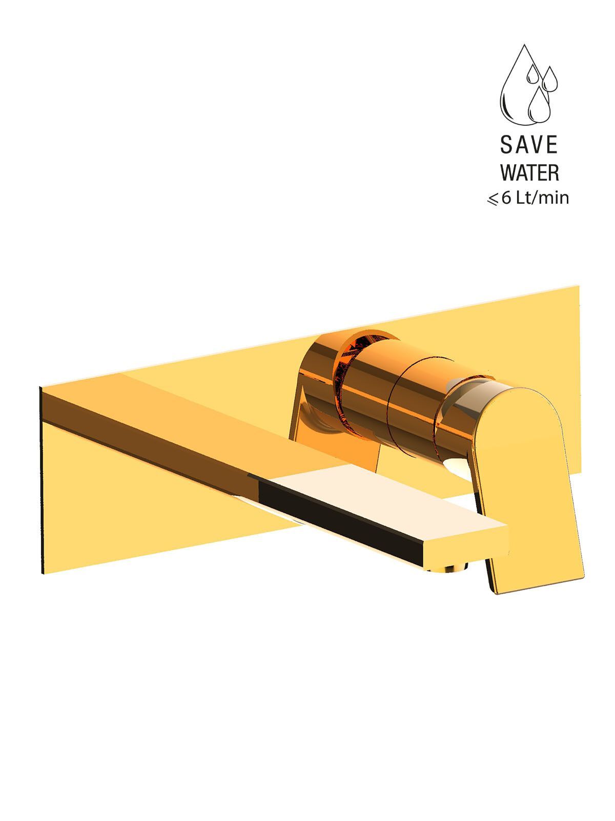 Однорычажный настенный смеситель для раковины без слива Rubinetterie Frattini Gintonic ARCH-00131555 - Вид №2