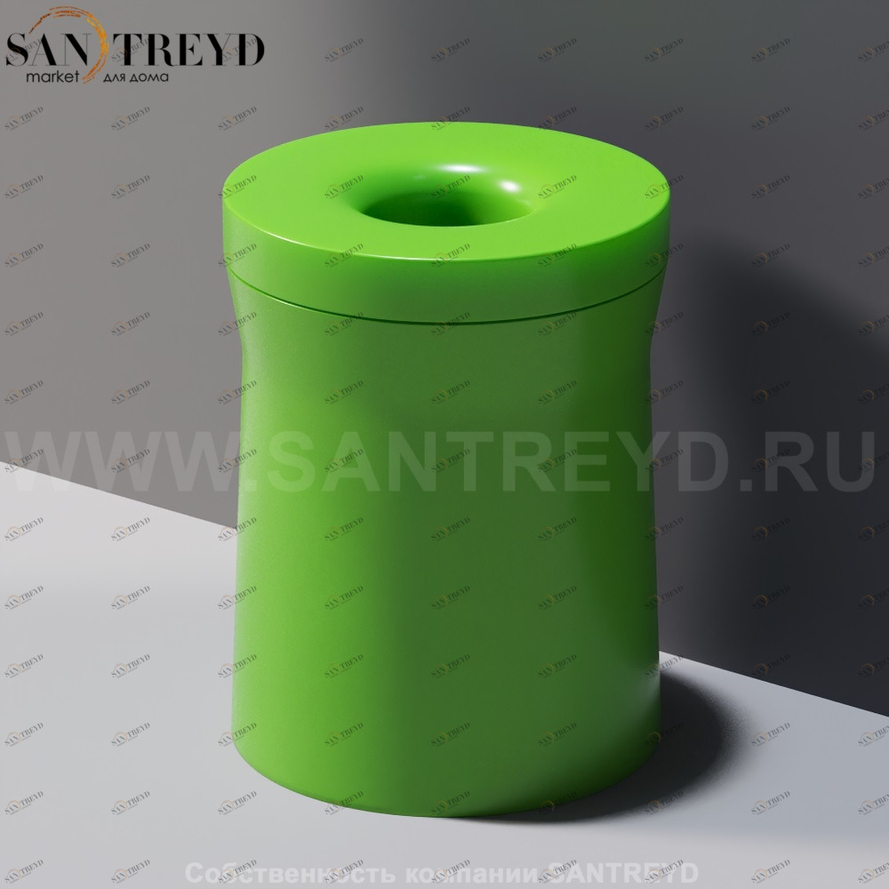 Agape ROTO Корзина для мусора 33 см из пластика зеленая ACOM0791LL