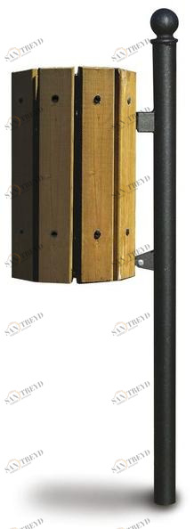 Tegolaia Контейнер для мусора из стали и дерева для улицы sun-id-1439131