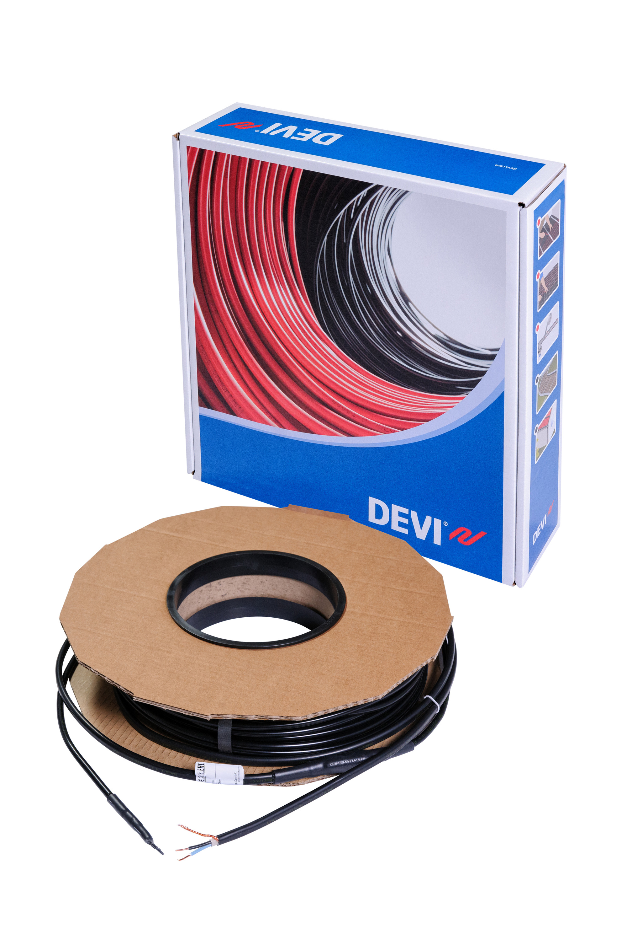 Danfoss DEVIsafe™ 20T — двухжильный нагревательный кабель для системы антиобледенения и "теплый пол" DEVIsafe 20T кабель 2685Вт 230В 135м 140F1285  - Вид №3