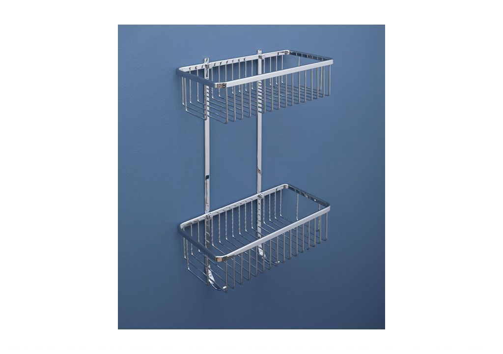 Полочка Aquanet 8148 (30 см, двойная, с крючками) 8100 - Вид №1