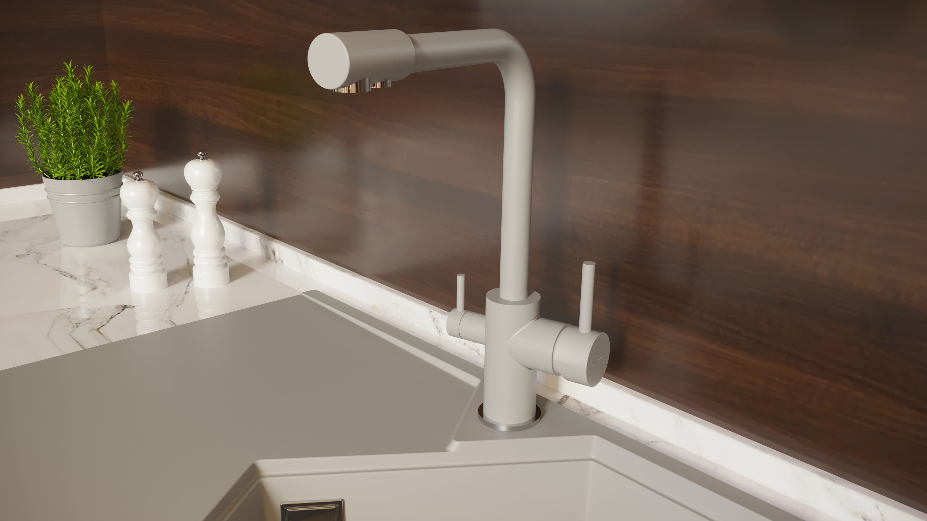 Смеситель для кухни SCANDI Grey KIT KRAKEN  - Вид №2