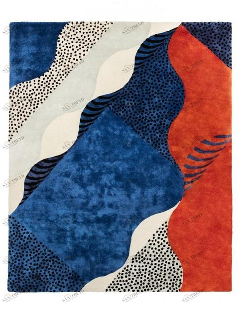 Moustache Прямоугольный коврик ручной работы  Lg01 