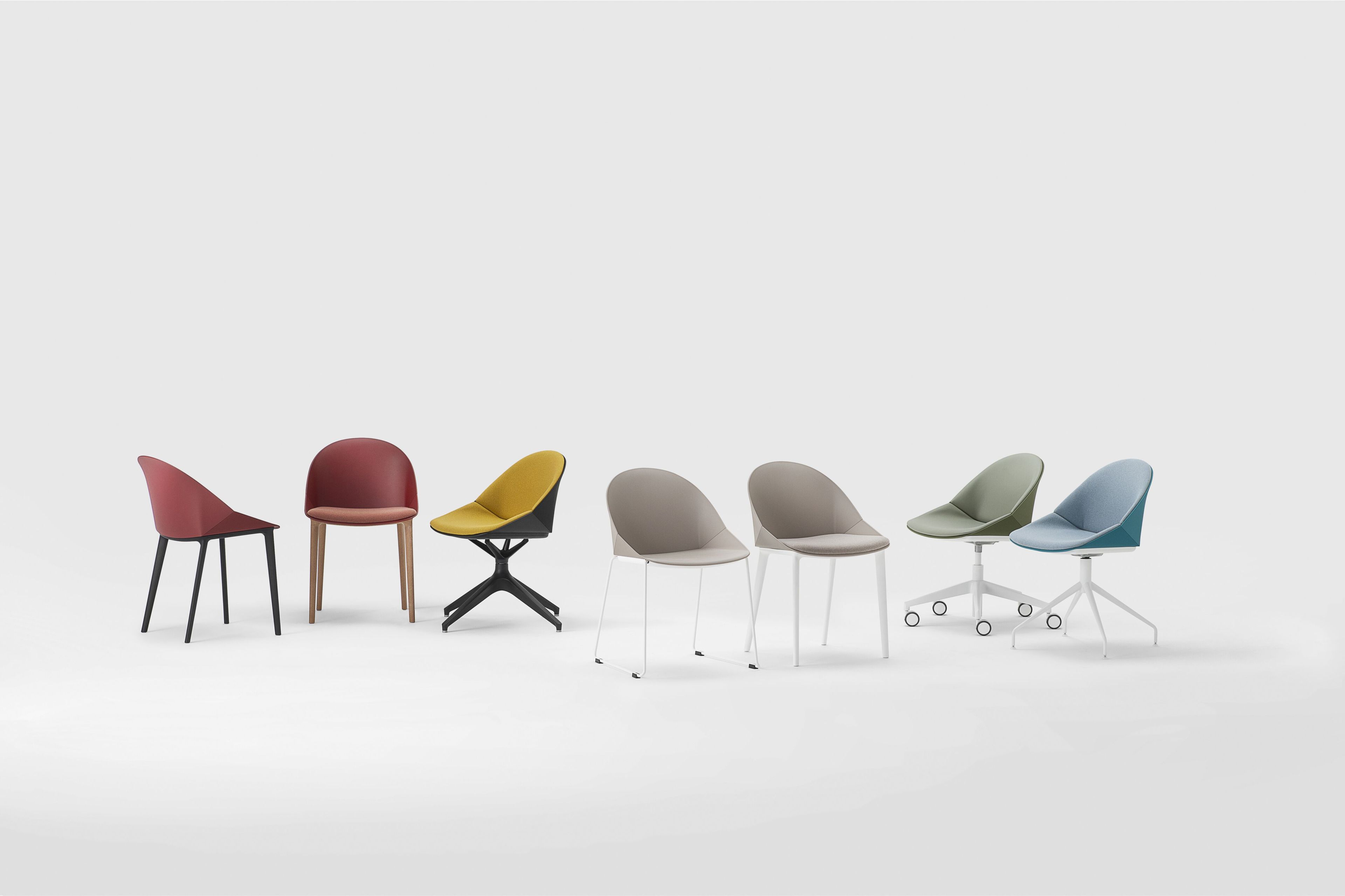 Вращающееся кресло из полипропилена с колесами Kastel Kross ARCH-00104428 - Вид №2