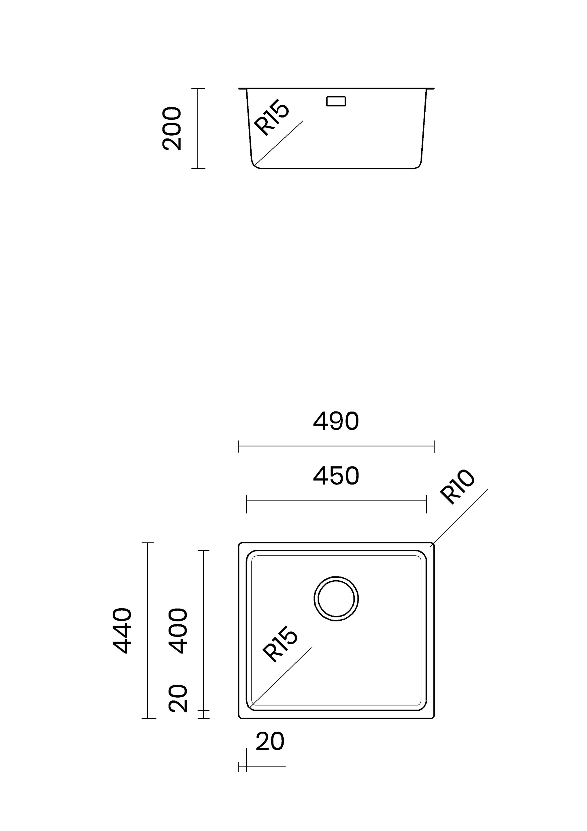 Раковина из нержавеющей стали TASCA Adria ARCH-00053981 - Вид №6