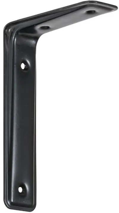 91668250 Кронштейн для полки Vormann 10.50x4 см нагрузка до 50 кг цвет черный STLM-1077291