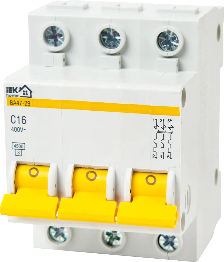 Автоматический выключатель IEK Home ВА47-29 для защиты электросетей 18072432