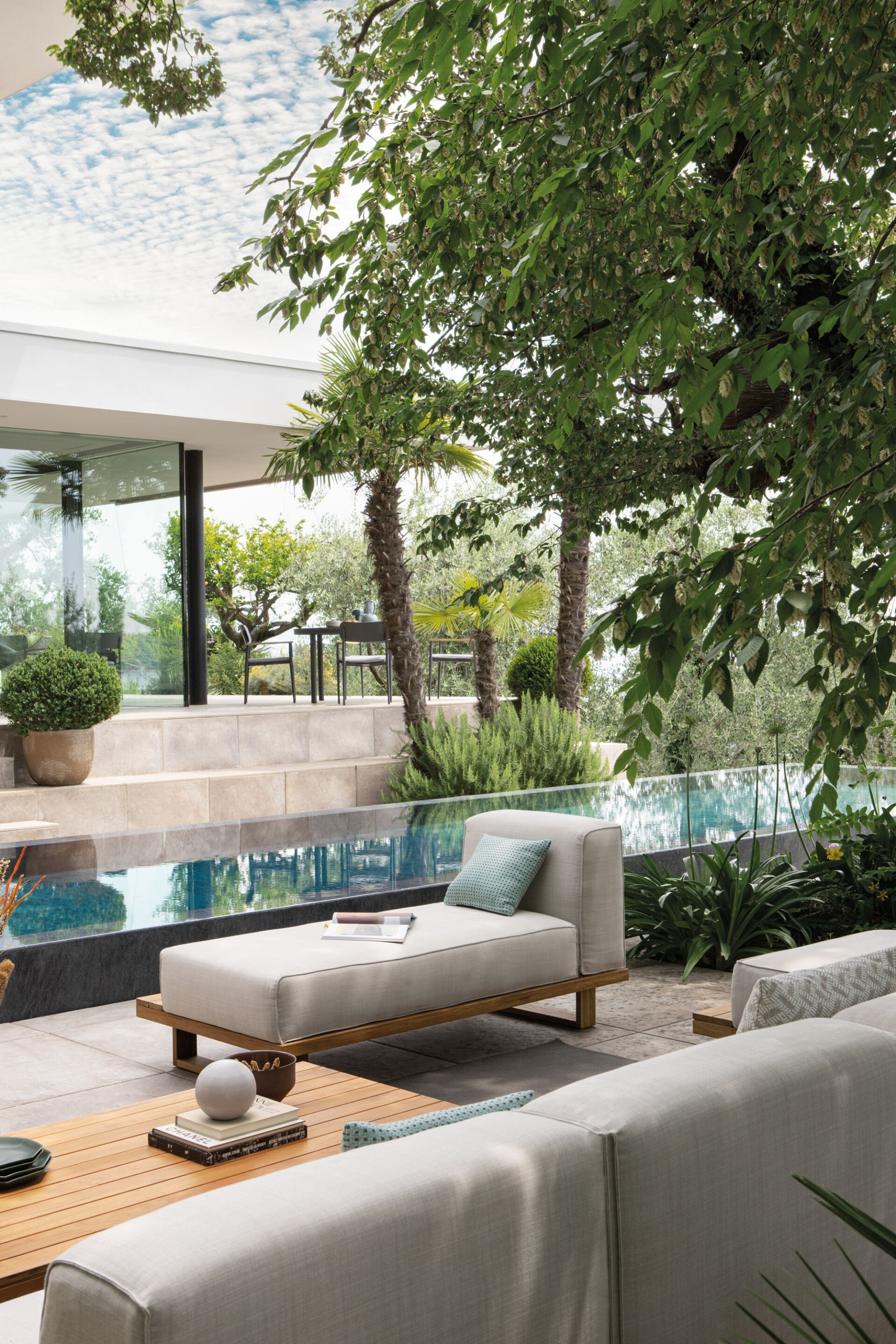 2-местный садовый диван из тикового дерева и ткани Atmosphera 9.Zero ARCH-00034302 - Вид №8