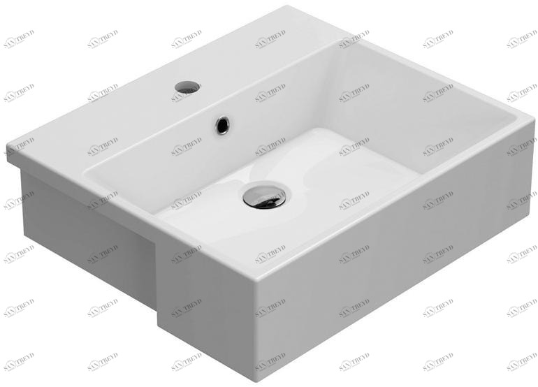 Fo055.bi Подвесная раковина настенная консольная овальная Ceramica Globo FORTY3 белая