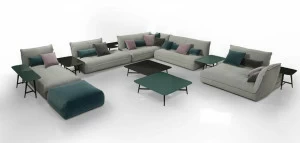 Roche Bobois Модульный кожаный диван