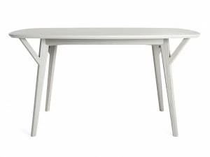 Обеденный стол прямоугольный беленый дуб, молочный 140 см Proso THE IDEA  210034 Беленый дуб;бежевый