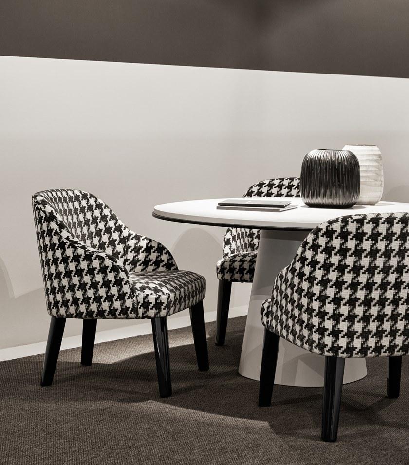 Meridiani Стул из ткани с подлокотниками Odette sun-id-1411717 - Вид №3