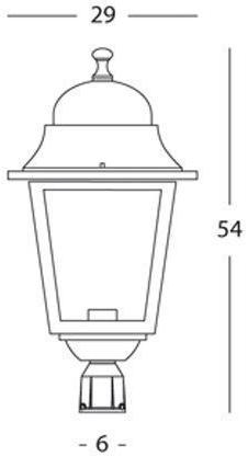SOVIL Садовый фонарь из литого алюминия Mito 872 - Вид №1