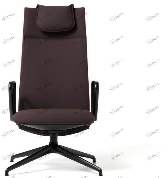 Diemme Стул для руководителя из ткани с 4 спицами Velvet sun-id-1385283