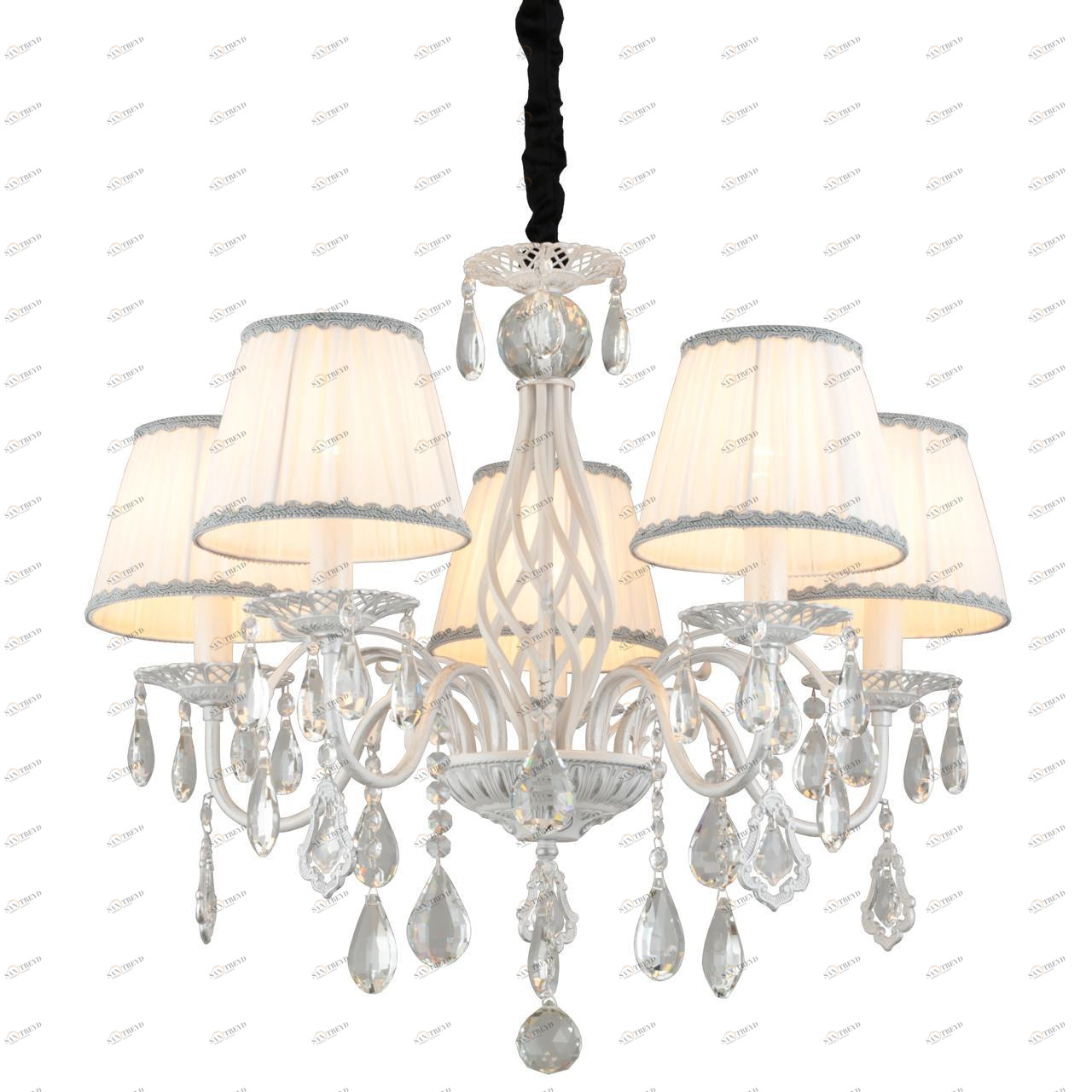 Подвесная люстра Omnilux Cremona OML-60813-05 OMNILUX ДИЗАЙНЕРСКИЕ, CREMONA 279718 Белый 