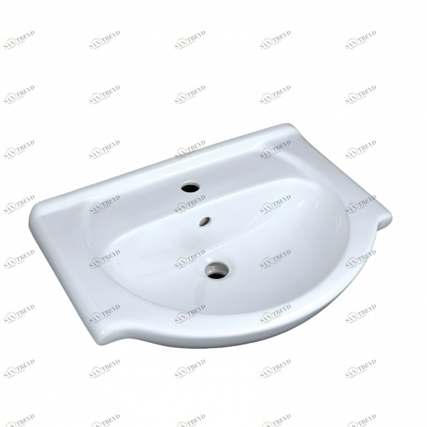 1015143 Подвесная раковина настенная овальная Лобненский Стройфарфор  белая 