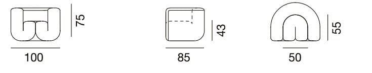 Кожаное кресло с подлокотниками de Sede DS-707 ARCH-00151613 - Вид №14