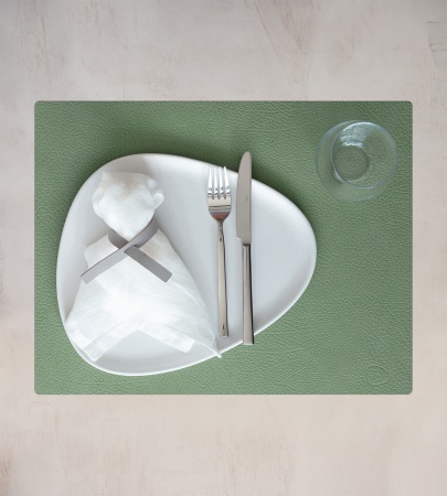 990214 HIPPO forest green подстановочная салфетка прямоугольная 35x45 см, толщина 1,6 мм;LIND DNA  - Вид №1