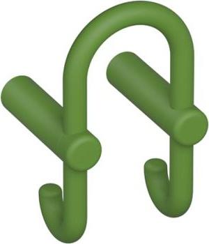 801.90B030 Двойной крючок для гардероба HEWI Edition matt | Polyamid  - Вид №10