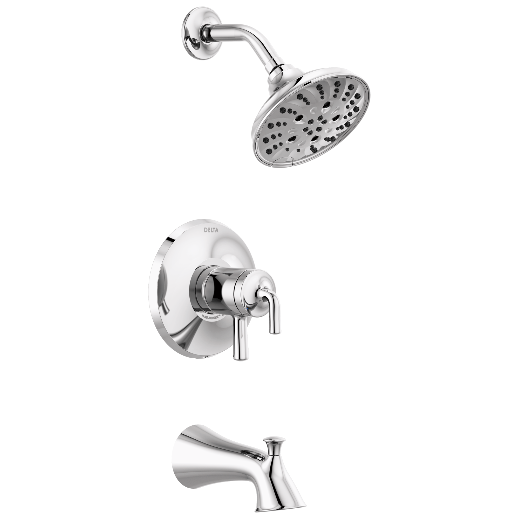 T17433 Ванна и облицовка для душа Monitor 17 Series Delta Faucet Kayra Хром