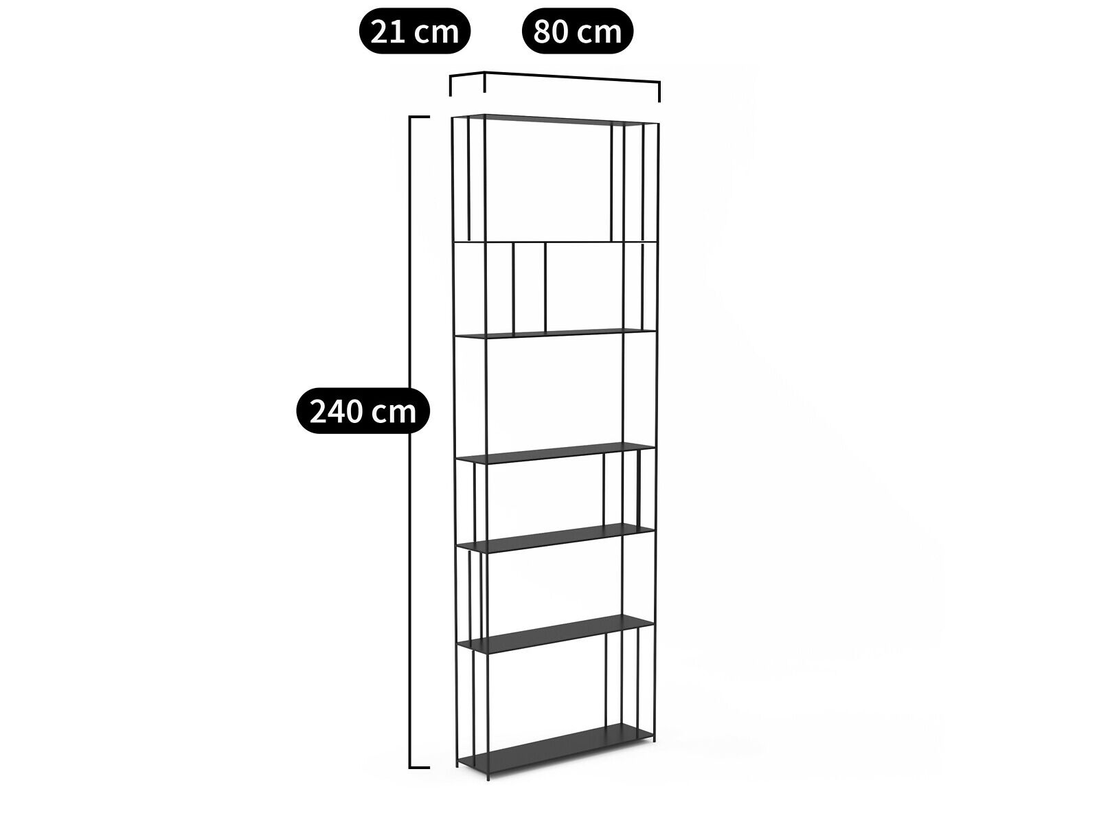 Книжный шкаф из металла AMPM PARALLEL ARCH-00149080 - Вид №11