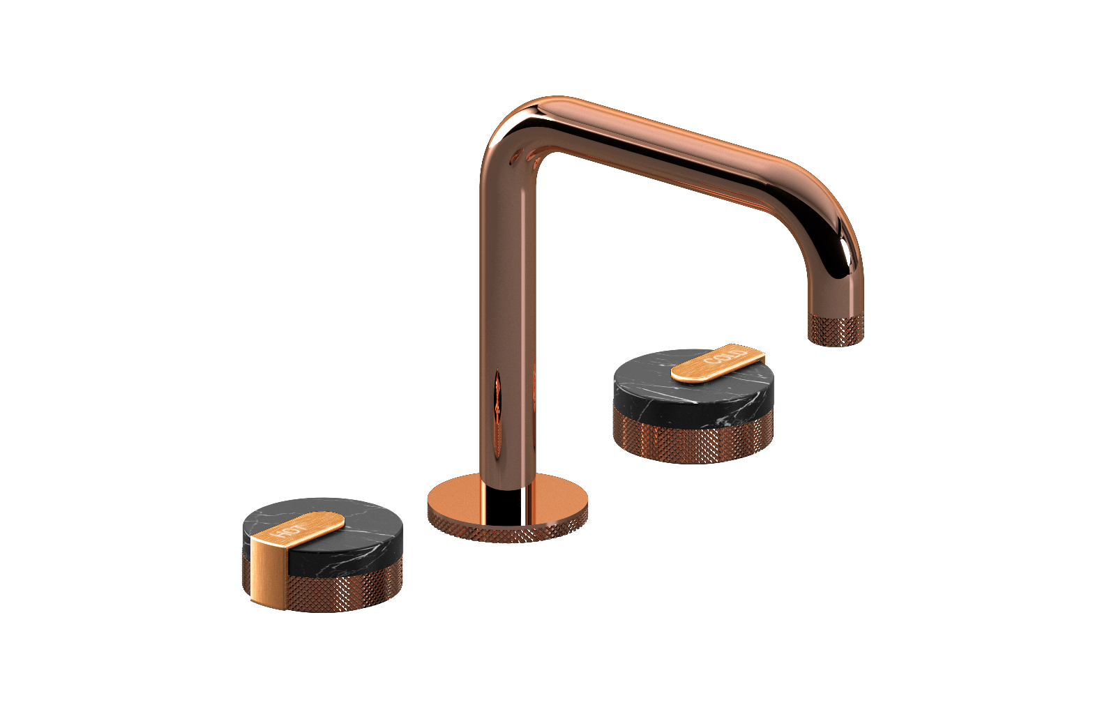 E-11511-R2MB-L1BRG-RG Смеситель для умывальника на 3 отвертия GRAFF MOD+