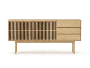 Шкаф из массива дерева с ящиками