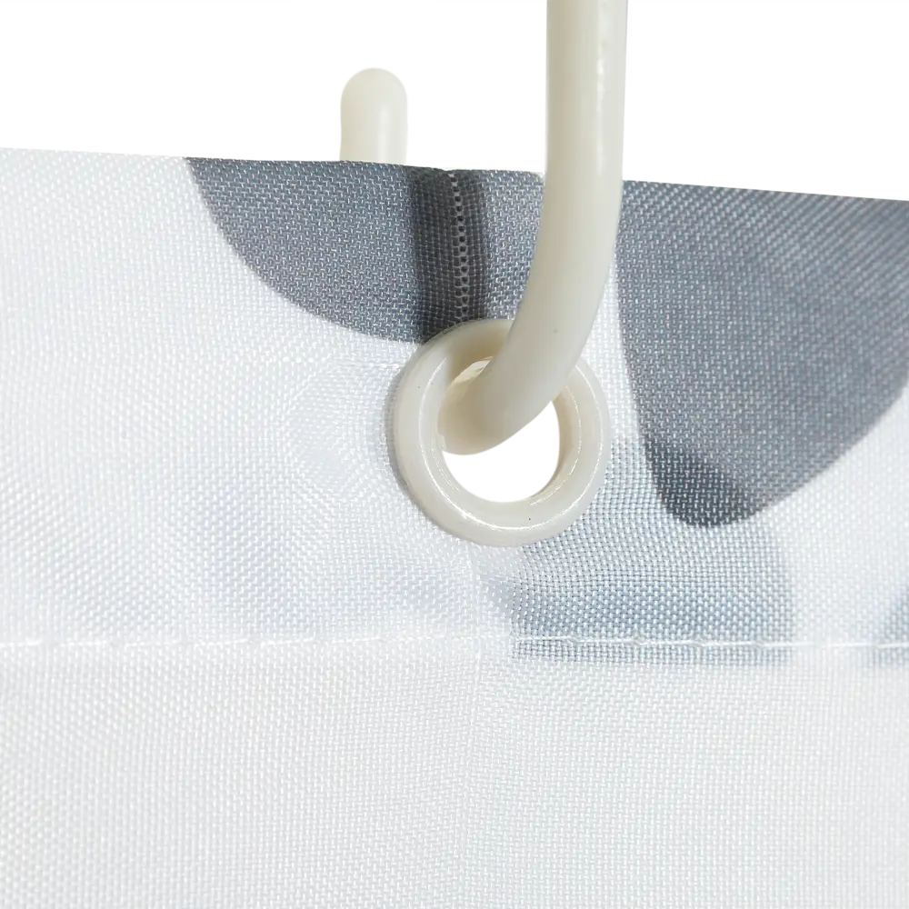 Штора для ванной комнаты «York-dog» 180х180 см цвет белый SWENSA SWC-90-56 STLM-2138321 - Вид №4