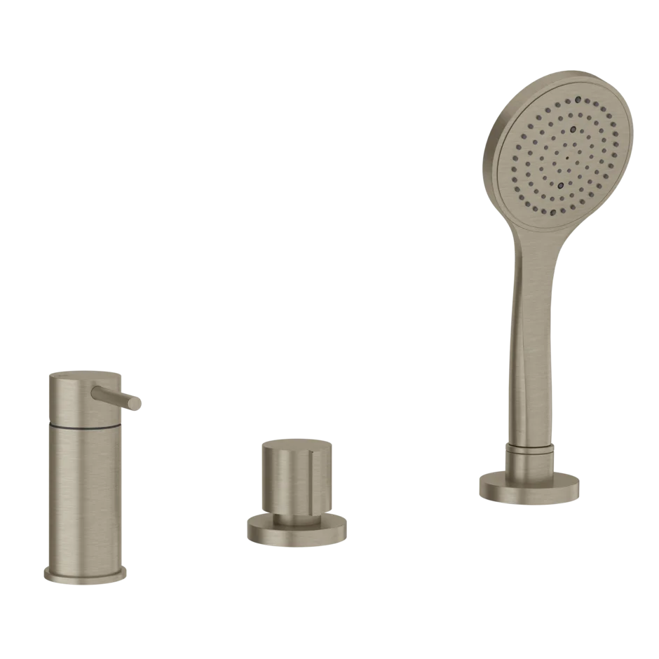 Смеситель для ванны 18643 149 Gessi Via tortona МАТОВЫЙ НИКЕЛЬ FINOX 18643149