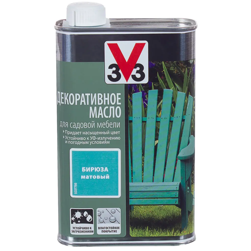 Масло для садовой мебели цвет бирюзовый 0.5 л V33 STLM-2208900 - Вид №2